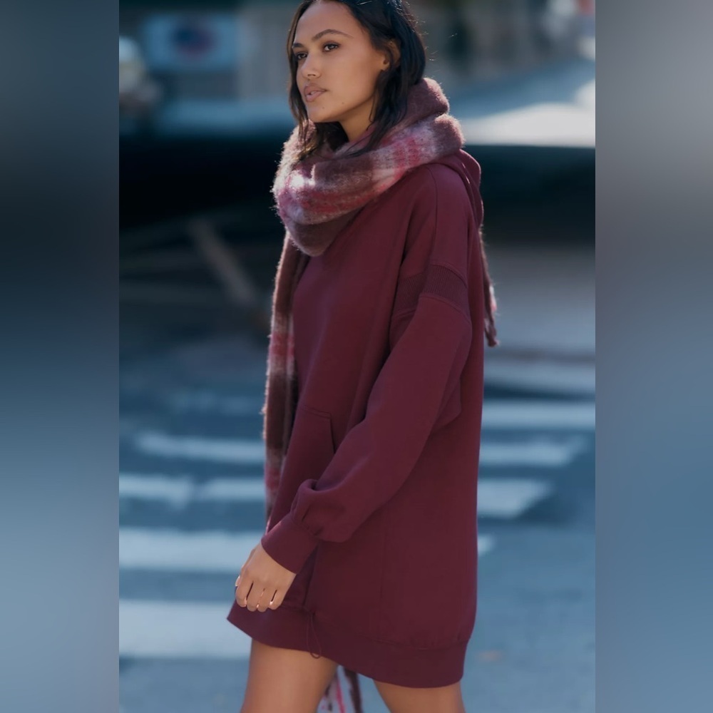 NWT! Daily Practice by Anthropologie Maeve Hooded Mini Dress - Large 🅰️ - Picture 3 of 5